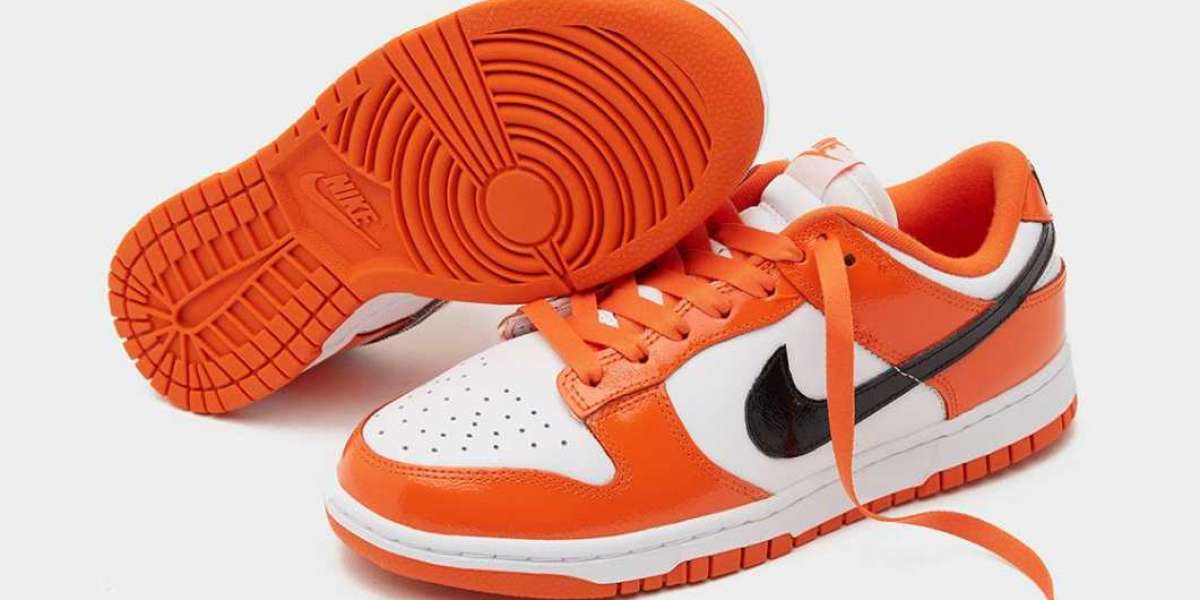 Nike Dunk Low Schwarz Total Orange: Festlicher Stil!